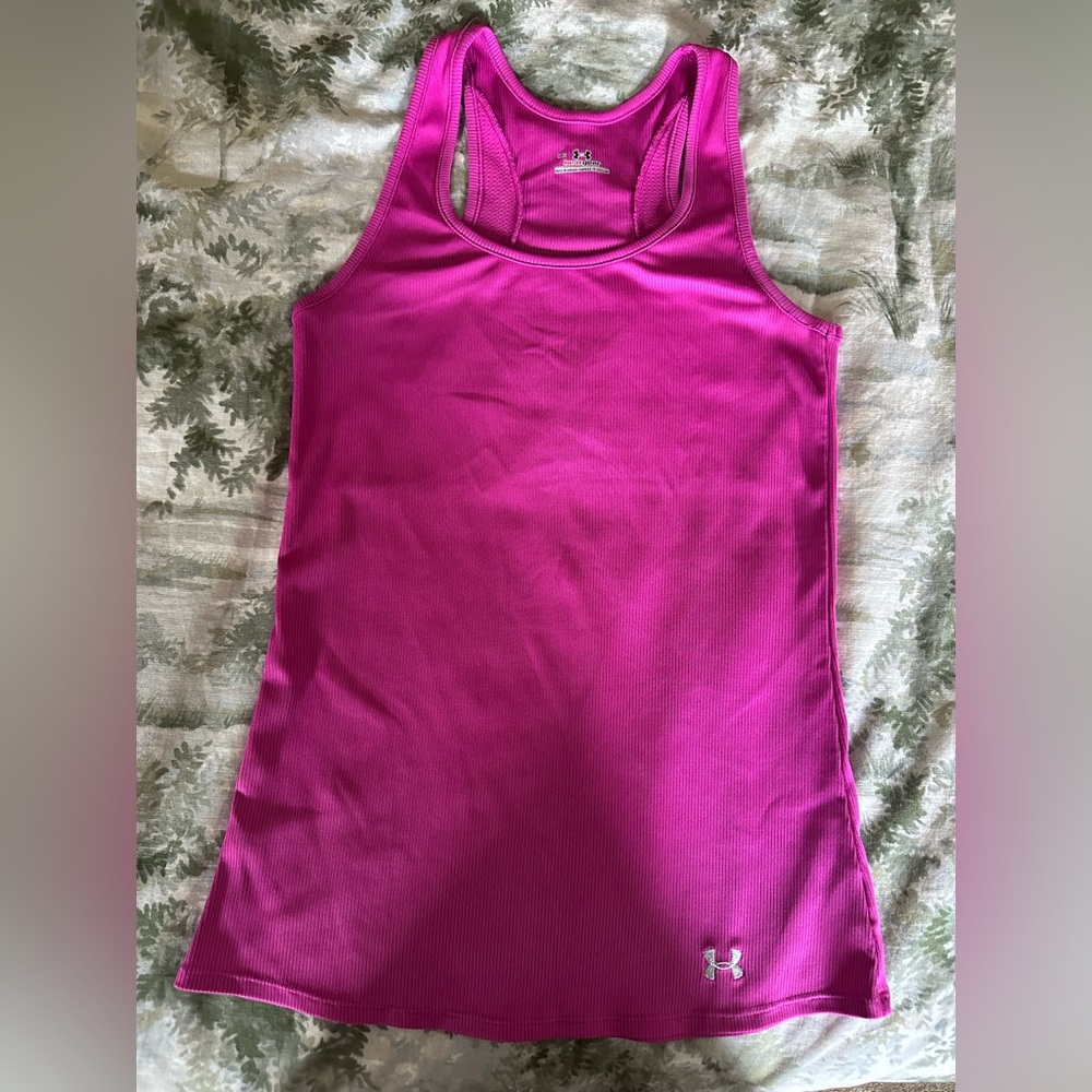 Under Armour Pink Fitted Sleeveless Tank Top